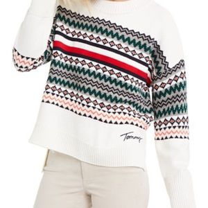 Tommy Hilfiger Fair Isle drop shoulder sweater size XL